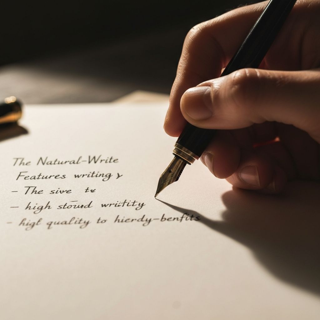 Natural Write Benefits